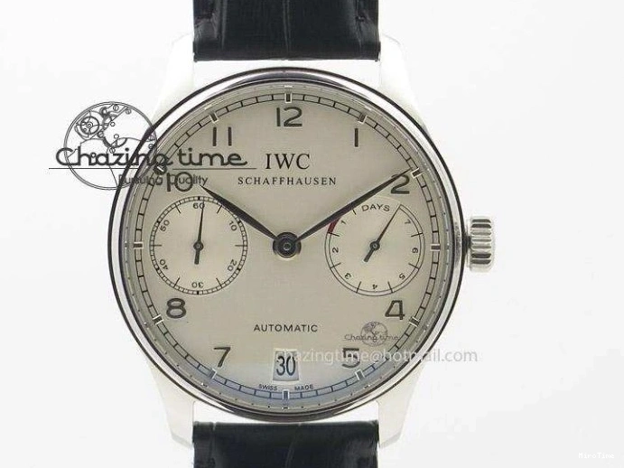 MIROTIME 0217 Portuguese Tourbillon IW5046 RG ZF Best Edition White Dial on Brown Leather Strap UrbanStyle 7144